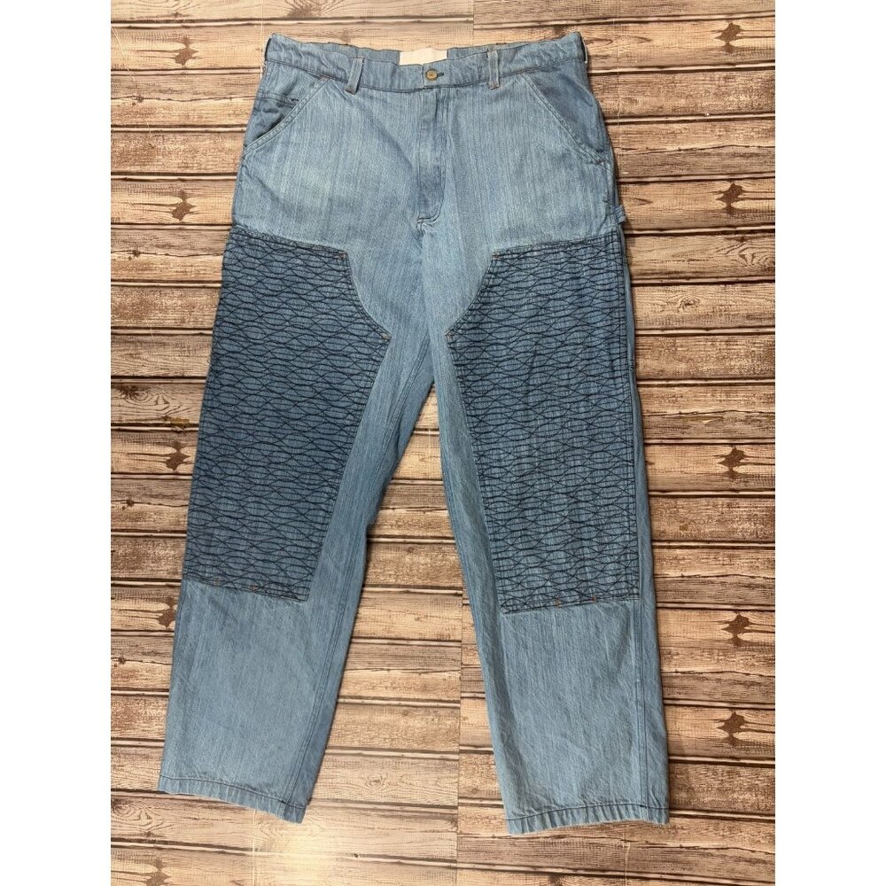 18 East Eigtheen East STUDIO double knee pant jean size M color blue